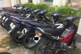 Những chiếc xe máy bị mất cắp.