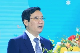 Chủ tịch VCCI Phạm Tấn Công phát biểu tại Diễn đàn. (Ảnh: Tuấn Anh/TTXVN)