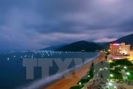 Bãi biển Quy Nhơn, thành phố Quy Nhơn, tỉnh Bình Định. (Ảnh: Ngọc Hà/TTXVN)
