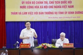 Chủ tịch Quốc hội Vương Đình Huệ phát biểu. (Ảnh: Doãn Tấn/TTXVN)