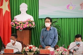 Ông Nguyễn Công Trung, Phó Cục trưởng Cục Văn hóa thuộc Bộ Văn hóa, Thể thao và Du lịch phát biểu tại sự kiện. (Ảnh: Ánh Tuyết/TTXVN)