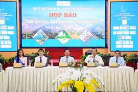 Họp báo “Tuần Văn hóa-Du lịch tỉnh Long An năm 2022.” (Nguồn: dangcongsan.vn)