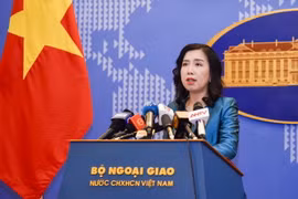 Người Phát ngôn Bộ Ngoại giao Lê Thị Thu Hằng. (Ảnh: TTXVN phát)