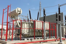 Máy biến áp 220kV-250MVA của trạm biến áp 220kV Ngũ Hành Sơn. (Ảnh: Đức Dũng/Bnews)