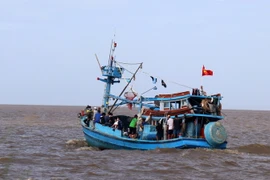 Tàu cá của ngư dân đánh bắt hải sản. (Ảnh: Lê Huy Hải/TTXVN)