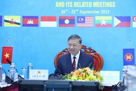 Đại tướng Tô Lâm, Bộ trưởng Công an phát biểu. (Ảnh: Phạm Kiên/TTXVN)