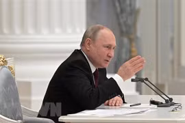 Tổng thống Nga Vladimir Putin. (Ảnh: AFP/TTXVN)