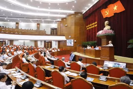 Toàn cảnh Hội nghị toàn quốc tổng kết 10 năm công tác phòng, chống tham nhũng, tiêu cực giai đoạn 2012-2022. (Ảnh: Phương Hoa/TTXVN)
