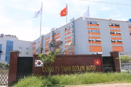 Công ty TNHH Seojin Auto, lô J5, Khu công nghiệp Đại Đồng, Hoàn Sơn, Phường Tân Hồng, Thị xã Từ Sơn, Tỉnh Bắc Ninh. (Ảnh: Thái Hùng/TTXVN)
