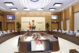 Quang cảnh một phiên họp của ủy ban Thường vụ Quốc hội. (Ảnh: Doãn Tấn/TTXVN)