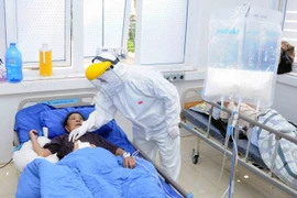 F0 không có triệu chứng, đang trong thời gian cách ly, tự nguyện quay lại làm việc có thể làm việc trực tuyến, chăm sóc người bệnh COVID-19. (Ảnh minh họa: Quang Quyết/TTXVN)