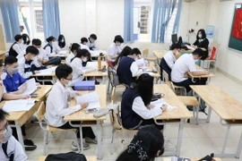 [Photo] Hà Nội: Dạy học trực tiếp cho các khối từ lớp 7 đến lớp 12 