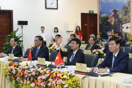 Ông Đặng Xuân Phong, Ủy viên Trung ương Đảng, Bí thư Tỉnh ủy Lào Cai phát biểu tại hội nghị. (Ảnh: Quốc Khánh/TTXVN)