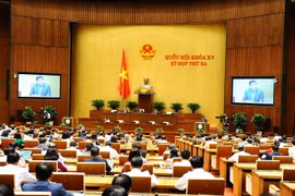  Bộ trưởng Bộ Kế hoạch và Đầu tư Nguyễn Chí Dũng trình bày Tờ trình về dự thảo Nghị quyết về thí điểm một số cơ chế, chính sách đặc thù phát triển tỉnh Khánh Hòa. (Ảnh: Minh Đức/TTXVN)