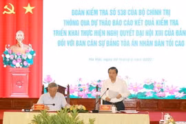 Ông Phan Đình Trạc phát biểu tại buổi làm việc. (Ảnh: TTXVN)