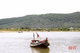 Sông Lạch Kèn - nơi xảy ra vụ đuối nước. (Nguồn: baohatinh.vn)