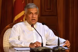 Thủ tướng Sri Lanka Ranil Wickremesinghe. (Ảnh: AFP/TTXVN)
