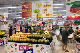 Nhiều hệ thống siêu thị 'chạy đua' khuyến mãi nhân dịp lễ Quốc Khánh 2/9. (Ảnh: Như Quỳnh/Vietnam+)