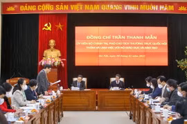 Quang cảnh buổi làm việc. (Ảnh: Tuấn Đức/TTXVN)