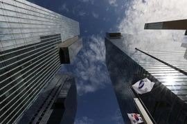 Trụ sở tập đoàn Samsung tại Seoul, Hàn Quốc, ngày 9/8/2021. (Ảnh: Yonhap/TTXVN)
