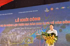 Ông Cao Tường Huy, Phó Chủ tịch Thường trực UBND tỉnh Quảng Ninh, phát biểu. (Nguồn: baodautu.vn)