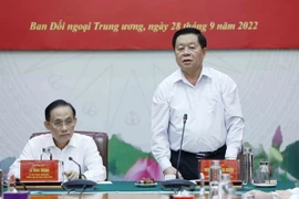 Ông Nguyễn Trọng Nghĩa phát biểu. (Ảnh: An Đăng/TTXVN)