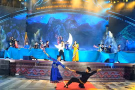 Chương trình nghệ thuật đặc sắc mang chủ đề “Miền di sản Việt Bắc”-2022. (Ảnh: Minh Tâm/TTXVN)