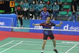 Vận động viên Nguyễn Tiến Minh (Việt Nam) thi đấu tại SEA Games 31. (Ảnh: Danh Lam/TTXVN)