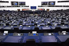 Toàn cảnh một cuộc họp Nghị viện châu Âu tại Strasbourg, Pháp. (Ảnh: AFP/TTXVN)