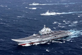 Tàu sân bay Liêu Ninh của Trung Quốc. (Ảnh: DW)