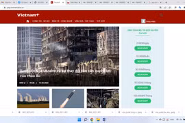 Báo điện tử VietnamPlus là đơn vị tiên phong thực hiện thu phí người dùng. (Ảnh chụp màn hình)