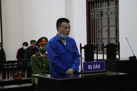 Tòa tuyên phạt bị cáo Khà A Chồng mức án tử hình về tội mua bán trái phép chất ma túy. (Ảnh: Vũ Hà/TTXVN)