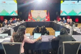 Toàn cảnh kỳ họp lần thứ I của Ủy ban hỗn hợp về kinh tế giữa Việt Nam và Canada. (Ảnh: TTXVN/phát)