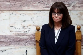 Tổng thống Hy Lạp Katerina Sakellaropoulou. (Ảnh: AFP/TTXVN)