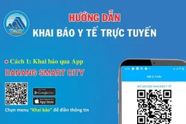 Hướng dẫn khai báo trực tuyến trên ứng dụng Danang SmartCity. (Nguồn: dsa.org.vn)