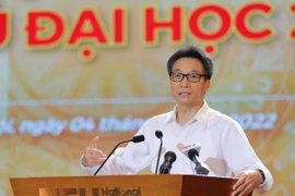 Phó Thủ tướng Chính phủ Vũ Đức Đam phát biểu tại hội nghị. (Ảnh: Thanh Tùng/TTXVN)