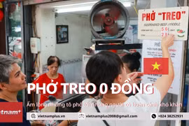 Ấm lòng những bát “phở treo 0 đồng” tới những hoàn cảnh khó khăn