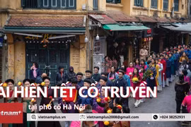Tái hiện các nghi lễ truyền thống trong dịp Tết Nguyên đán trên phố cổ Hà Nội