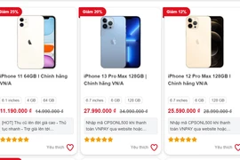 Loạt iPhone đời cũ bất ngờ tăng giá. (Ảnh chụp màn hình)