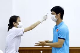 Đội tuyển Việt Nam hoàn thành cách ly y tế, cho kết quả âm tính với virus SARS-CoV-2. (Ảnh: VFF) 
