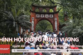 Không khí thành kính, trang nghiêm ngày chính hội Giỗ Tổ Hùng Vương