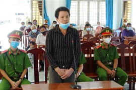 Bị cáo Nguyễn Công Yên tại phiên tòa. (Ảnh: Lê Đức Hoảnh/TTXVN)