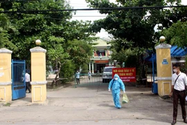 Quang cảnh khu cách ly ở Trung tâm y tế huyện Thăng Bình. (Ảnh: Trịnh Bang Nhiệm/TTXVN)