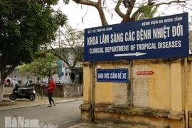 Khu vực cách ly, điều trị bệnh nhân mắc COVID-19 ở Hà Nam. (Nguồn: Báo Hà Nam)