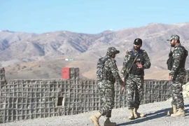 Binh sỹ Pakistan canh gác gần biên giới với Afghanistan. (Nguồn: AFP)