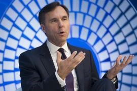 Bộ trưởng Tài chính Canada Bill Morneau. (Ảnh: AFP/TTXVN)