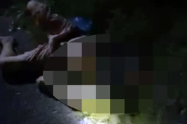 Hiện trường vụ tai nạn.