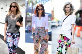 Những chiếc quần hoa sặc sỡ là tiếng nói của tuổi trẻ, thích nổi bật và cuốn hút sự chú ý.