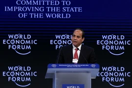 Tổng thống Ai Cập Abdel Fattah al-Sisi phát biểu tại Diễn đàn kinh tế thế giới tại khu vực Trung Đông và Bắc Phi 2015. (Nguồn: THX/TTXVN)