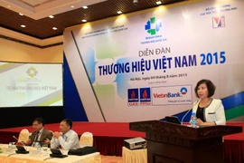 Thứ trưởng Bộ Công thương Hồ Thị Kim Thoa phát biểu. (Ảnh: Trần Việt/TTXVN)